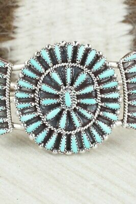 Turquoise & Sterling Silver Bracelet - Judy Wallace
