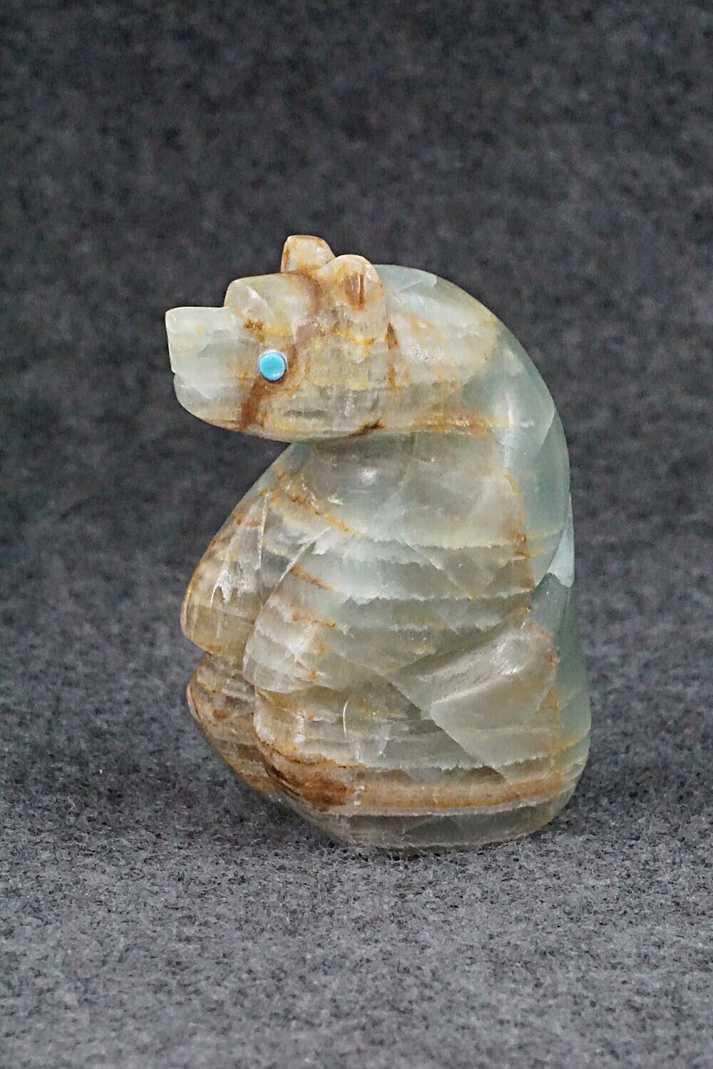 Bear Zuni Fetish Carving - Ronnie Lunasee
