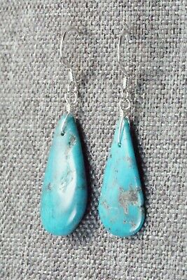 Turquoise & Sterling Silver Earrings - Navajo
