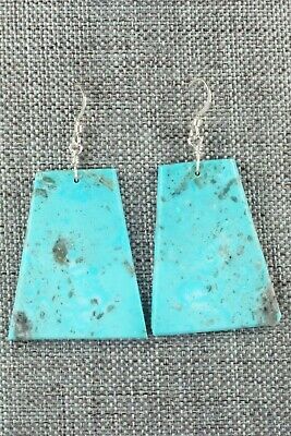 Turquoise & Sterling Silver Earrings - Lupe Lovato