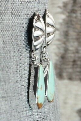 Turquoise & Sterling Silver Earrings - Lyle Piaso