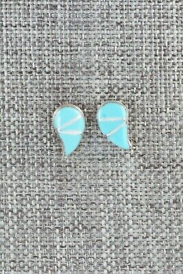 Turquoise & Sterling Silver Earrings - Sara Halusewa