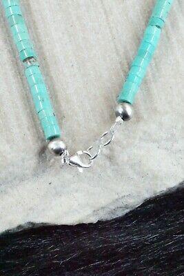 Turquoise & Sterling Silver Necklace - Navajo - High Lonesome Trading
