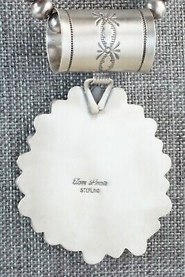 Turquoise and Sterling Silver Pendant & Necklace - Tom Lewis