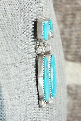 Turquoise and Sterling Silver Earrings - Selina Warner