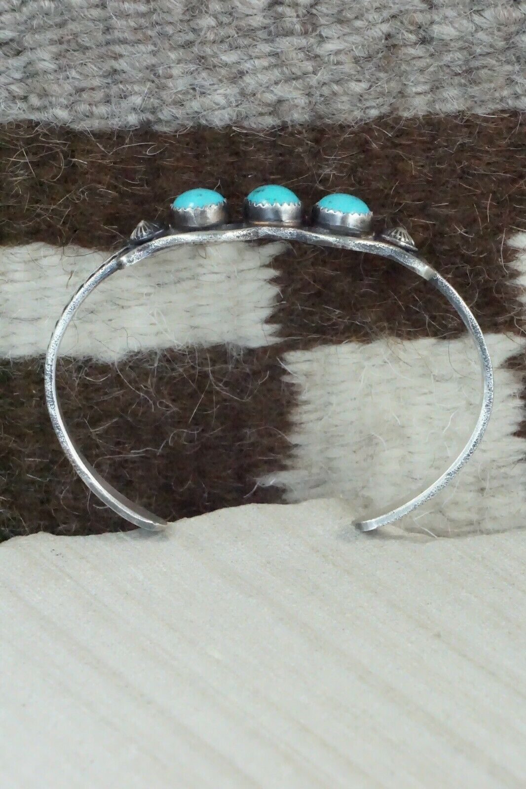 Turquoise and Sterling Silver Bracelet - Eva & Linberg Billah