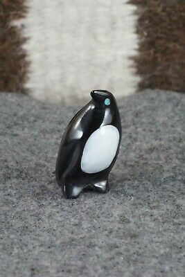 Penguin Zuni Fetish Carving - Calvert Bowannie