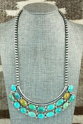 Turquoise & Sterling Silver Necklace - Roberta Begay