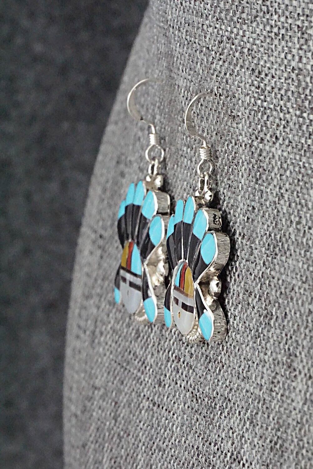 Multi Stone & Sterling Silver Earrings - Clarence Niha