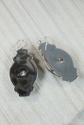 Navajo Turquoise & Sterling Silver Earrings - Irvin Tsosie - High Lonesome Trading