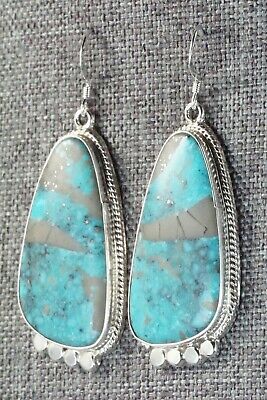 Turquoise & Sterling Silver Earrings - Sharon McCarthy
