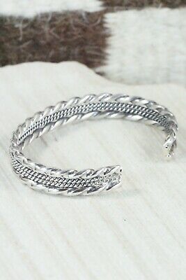 Navajo Sterling Silver Bracelet - Elaine Tahe