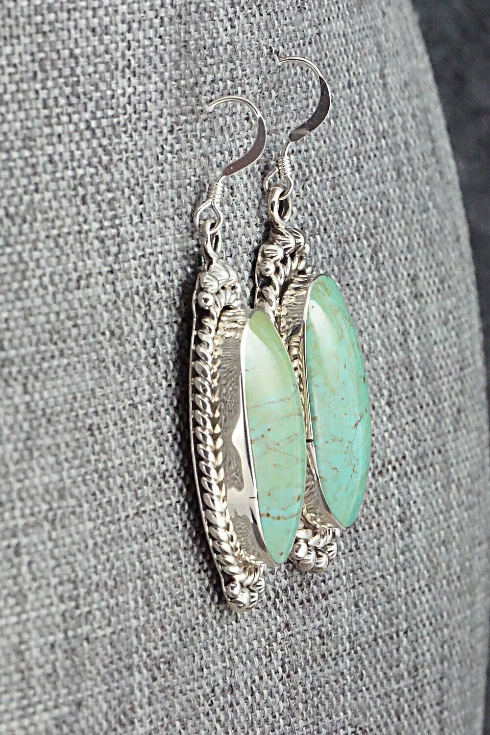 Turquoise & Sterling Silver Earrings - Gregg Yazzie