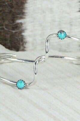 Turquoise & Sterling Silver Bracelet - Yolanda Skeets - High Lonesome Trading