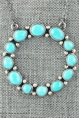 Turquoise & Sterling Silver Necklace - Lyle Jr