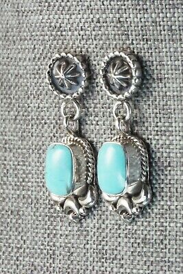 Turquoise & Sterling Silver Earrings - Verley Betone