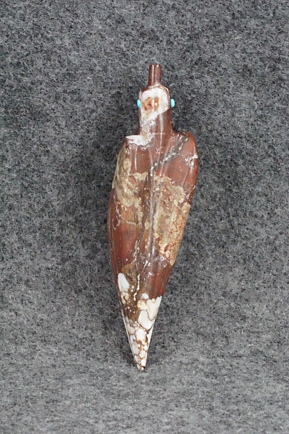 Eagle Zuni Fetish Carving - Ronnie Lunasee