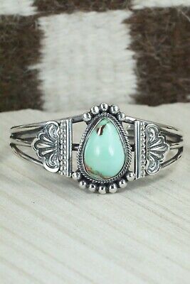 Turquoise and Sterling Silver Bracelet - Leon Martinez