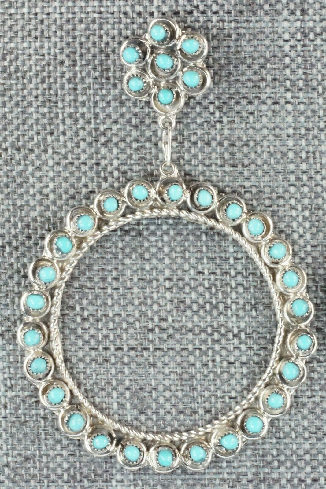 Turquoise & Sterling Silver Earrings - Waylon Johnson