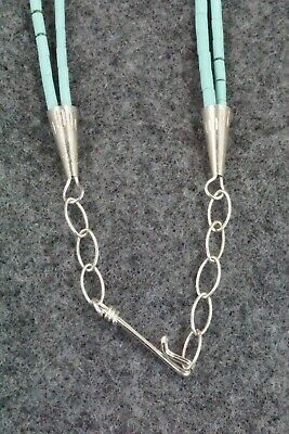 Turquoise & Sterling Silver Necklace - Frank Ortiz