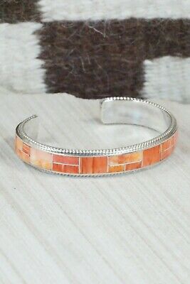 Spiny Oyster & Sterling Silver Bracelet - Ricky Booqua