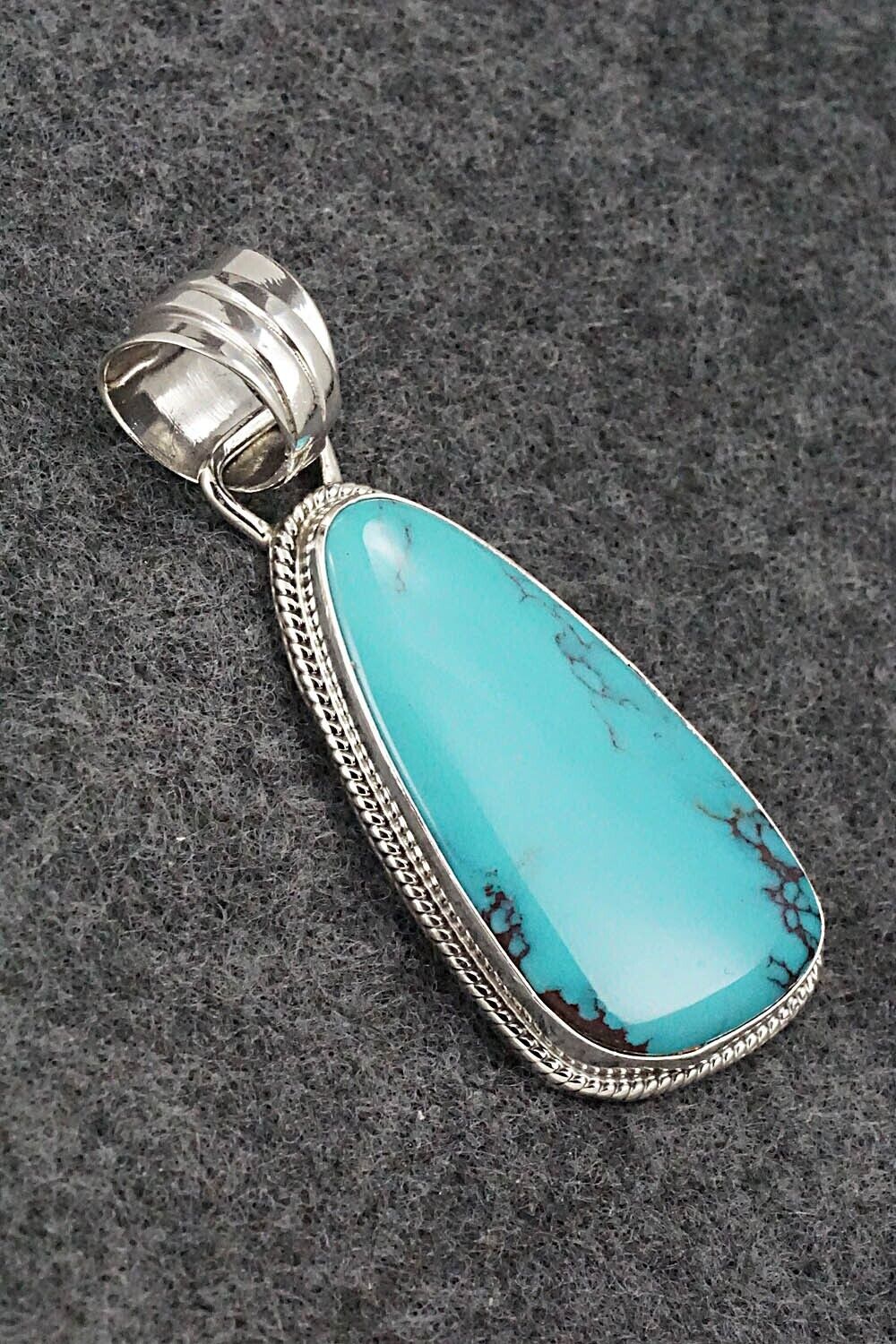 Turquoise and Sterling Silver Pendant - Sharon McCarthy