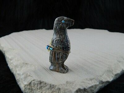Bird Zuni Fetish Carving - Narren Bowannie - High Lonesome Trading