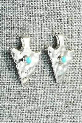 Turquoise & Sterling Silver Earrings - Mildred Parkhurst