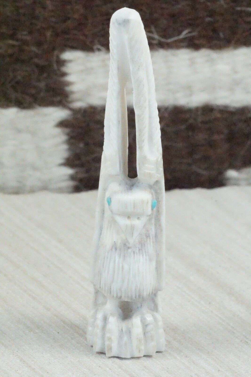 Eagle Zuni Fetish Carving - Garrick Weeka