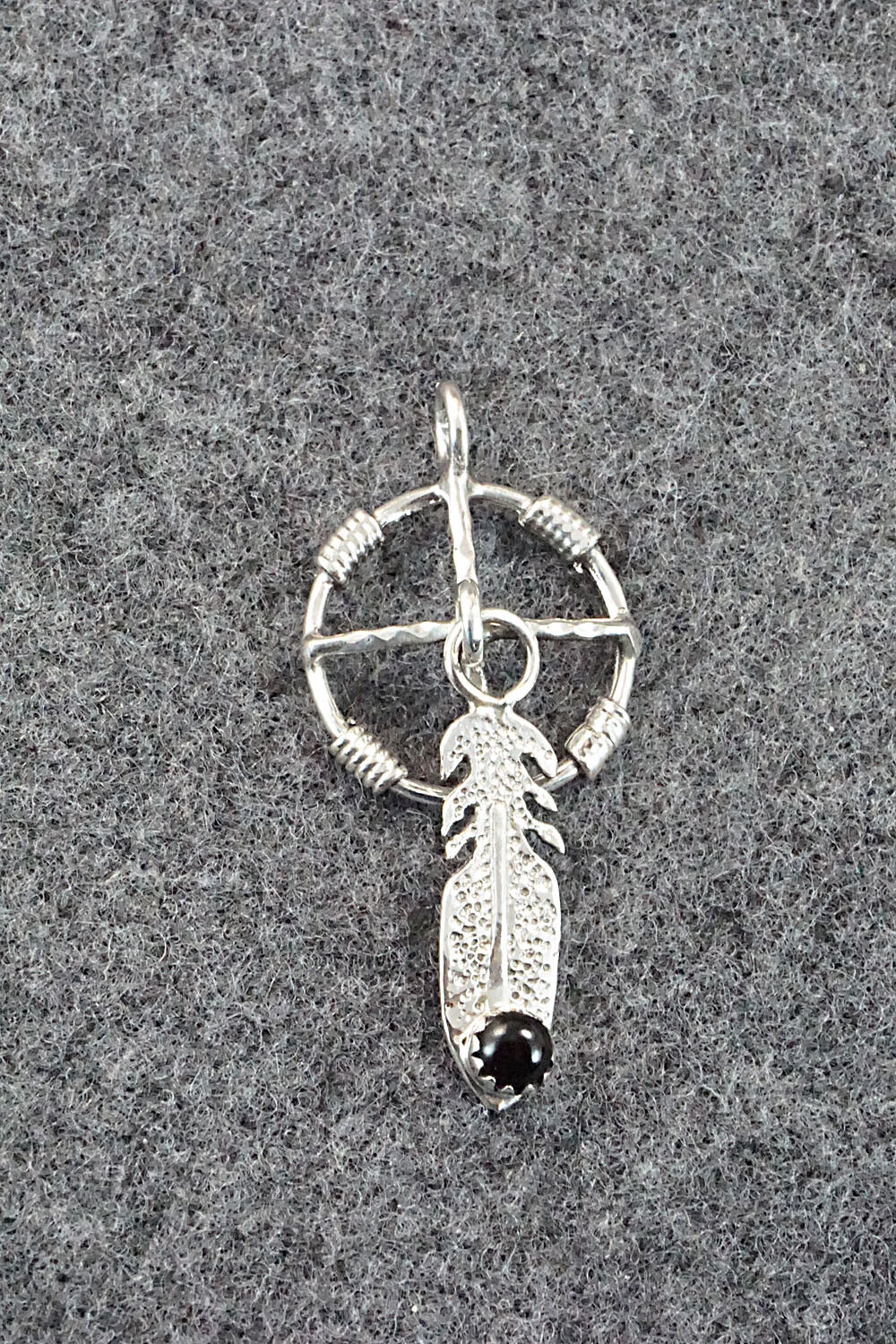 Onyx and Sterling Silver Pendant - Sharon McCarthy