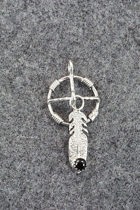 Onyx and Sterling Silver Pendant - Sharon McCarthy