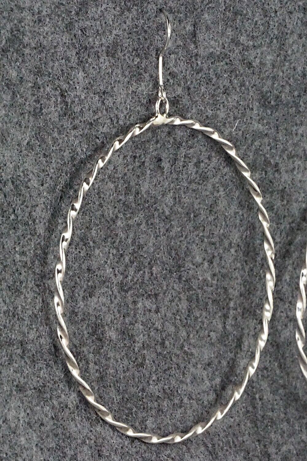 Sterling Silver Hoop Earrings - Elaine Tahe