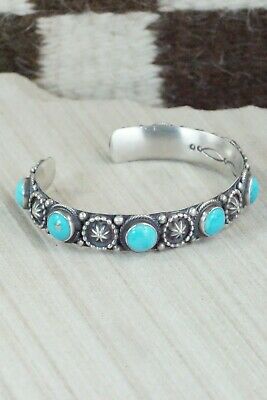 Turquoise & Sterling Silver Bracelet - Bobby Platero