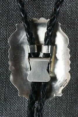 Navajo Turquoise & Sterling Silver Bolo Tie - Richard Singer