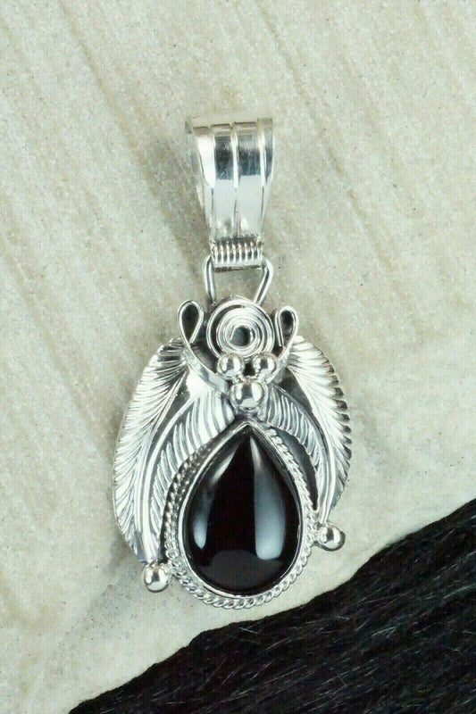 Onyx & Sterling Silver Pendant - Davey Morgan