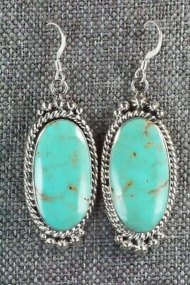 Turquoise & Sterling Silver Earrings - Greg Yazzie