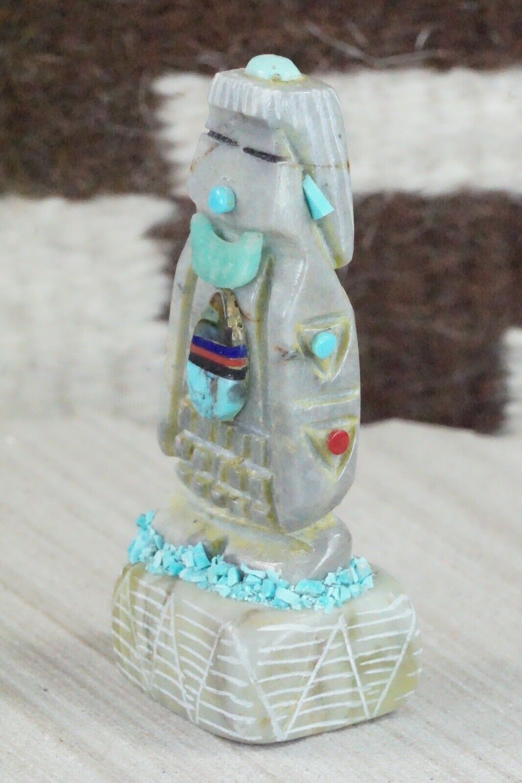 Corn Maiden Zuni Fetish Carving - Roger Shebola