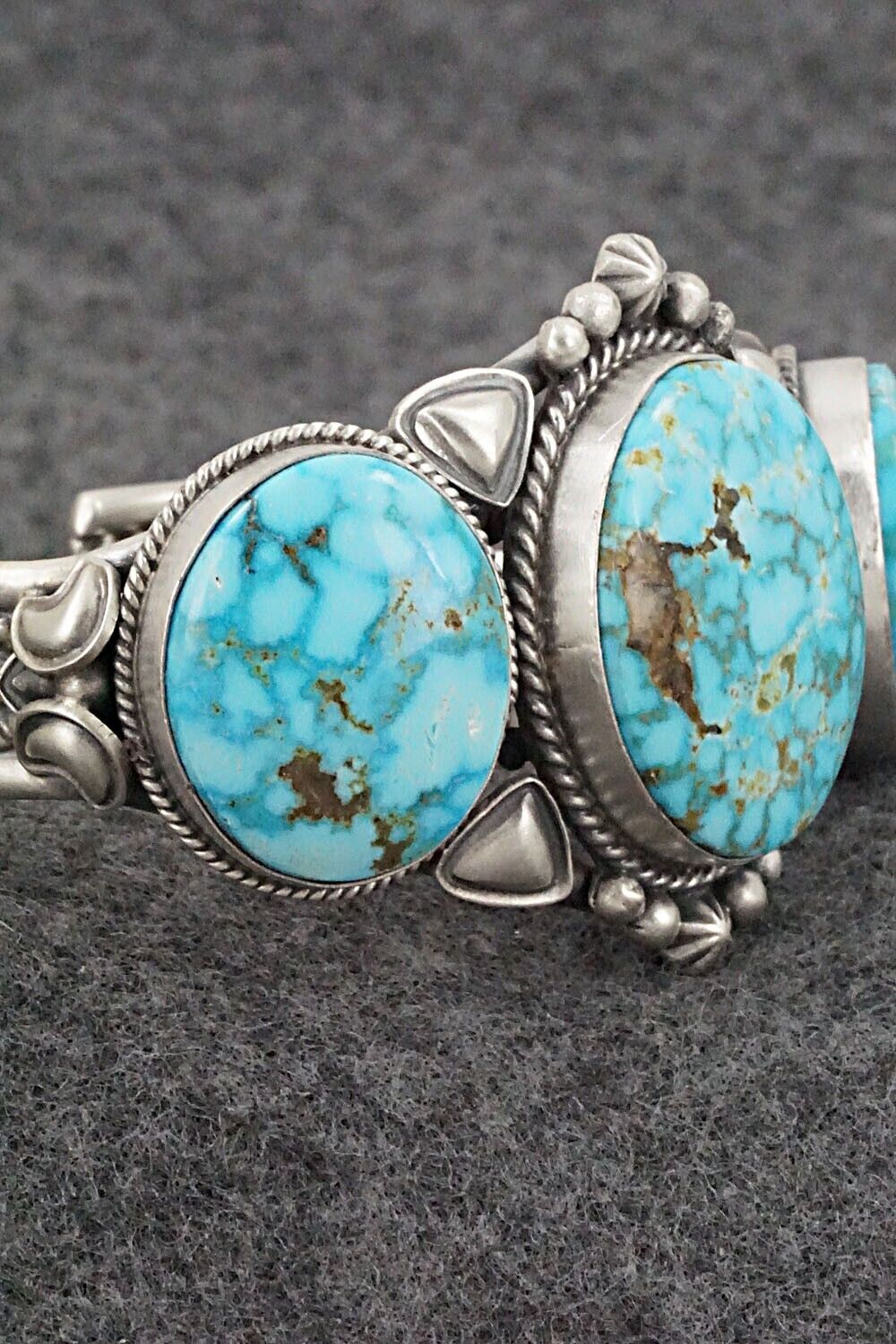 Turquoise & Sterling Silver Bracelet - Derrick Gordon