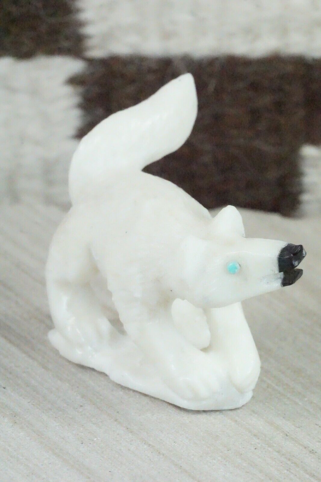Mink Zuni Fetish Carving - Derrick Kaamasee