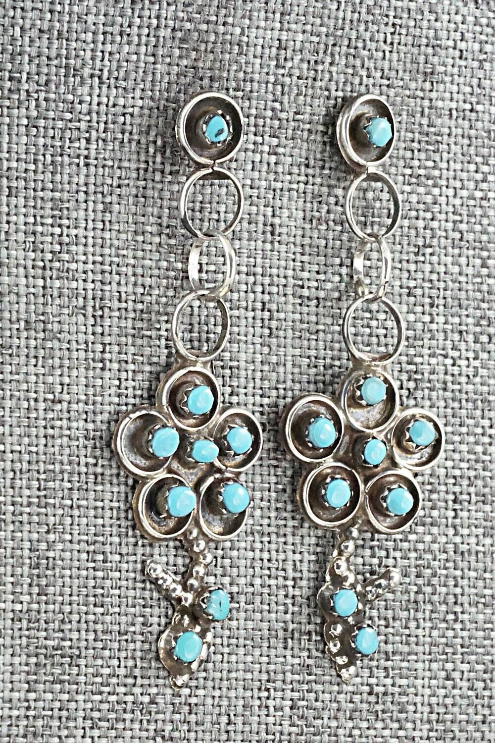 Turquoise & Sterling Silver Earrings - Marlon Quam