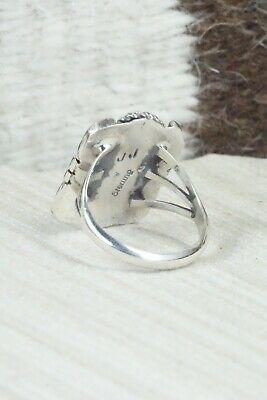 Turquoise and Sterling Silver Ring - Janice Johnson - Size 8.25 - High Lonesome Trading