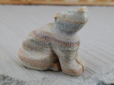 Bear Zuni Fetish Carving - Justin Natewa - High Lonesome Trading