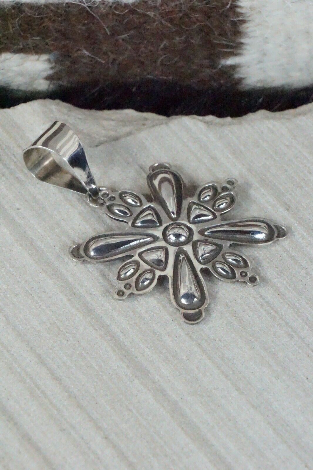 Sterling Silver Pendant - Alex Sanchez - Navajo