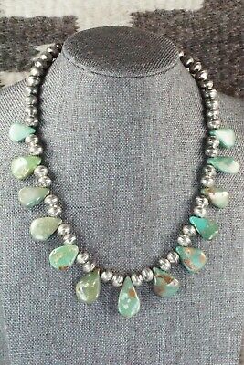 Turquoise & Sterling Silver Necklace - Navajo