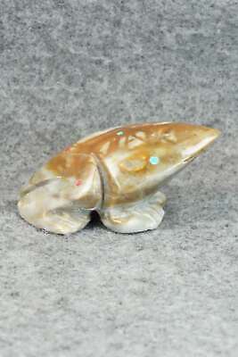 Frog Zuni Fetish Carving - Todd Lowsayatee