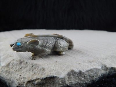 Mouse Zuni Fetish Carving - Lance Cheama - High Lonesome Trading