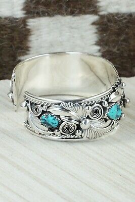 Turquoise & Sterling Silver Bracelet - Henry Attakai