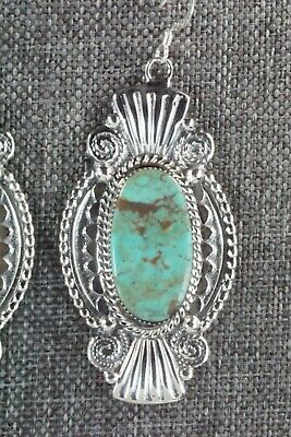 Turquoise & Sterling Silver Earrings - Irvin Tsosie