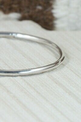 Navajo Sterling Silver Bangle Cuff - Elaine Tahe
