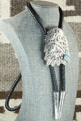 Turquoise & Sterling Silver Bolo Tie - Richard Singer